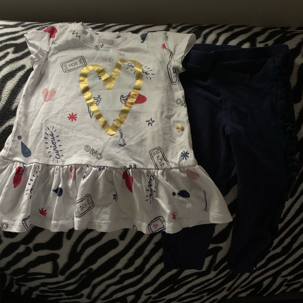 Baby Girls Kate Spade Shirt and Legging Set